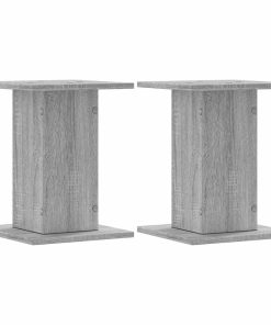 Supporti Altoparlanti 2 Pz Grigio Sonoma 30x30x40cm Multistrato