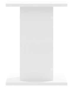 Supporti Altoparlanti 2 Pz Bianchi 30x30x40cm Legno Multistrato