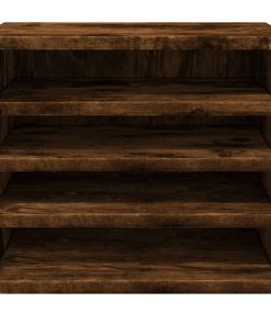 Organizer Scrivania Rovere Fumo 36x26x29,5cm Legno Multistrato