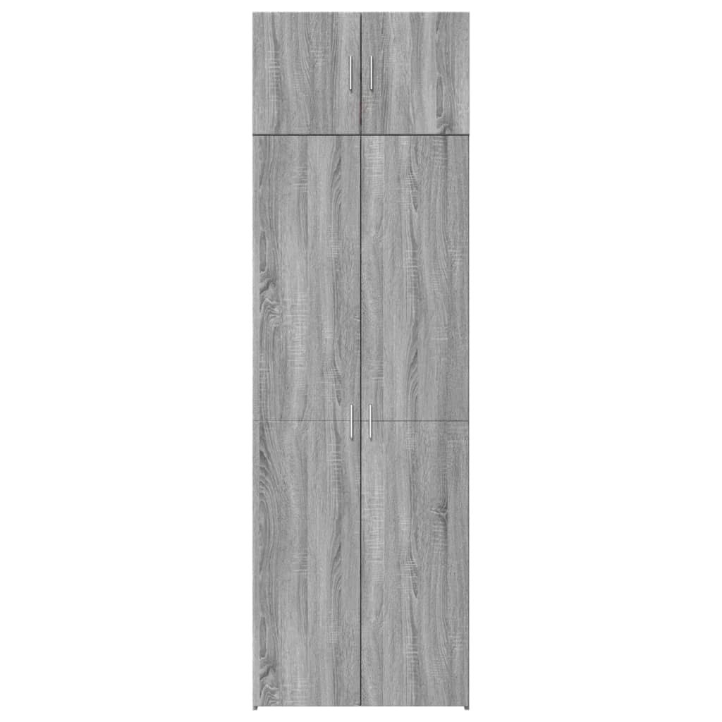 Armadietto Grigio Sonoma 70x42,5x225 Cm In Truciolato - Image 5