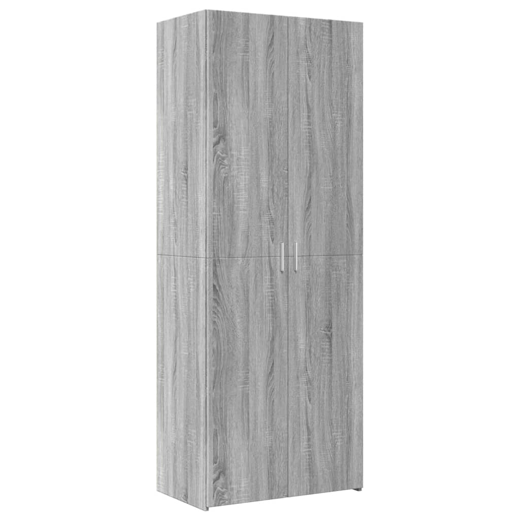 Armadietto Grigio Sonoma 70x42,5x225 Cm In Truciolato - Image 2