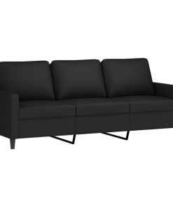 Set Di Divani 2 Pz Con Cuscini Nero In Velluto