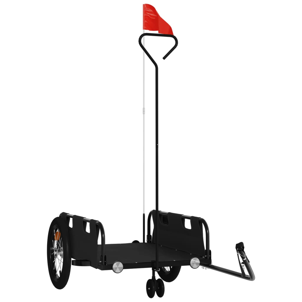 Rimorchio Da Bici Nero Oxford E Ferro - Image 2