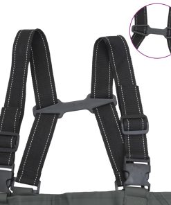 Wader Con Stivali E Cintura Verde Scuro Taglia 43