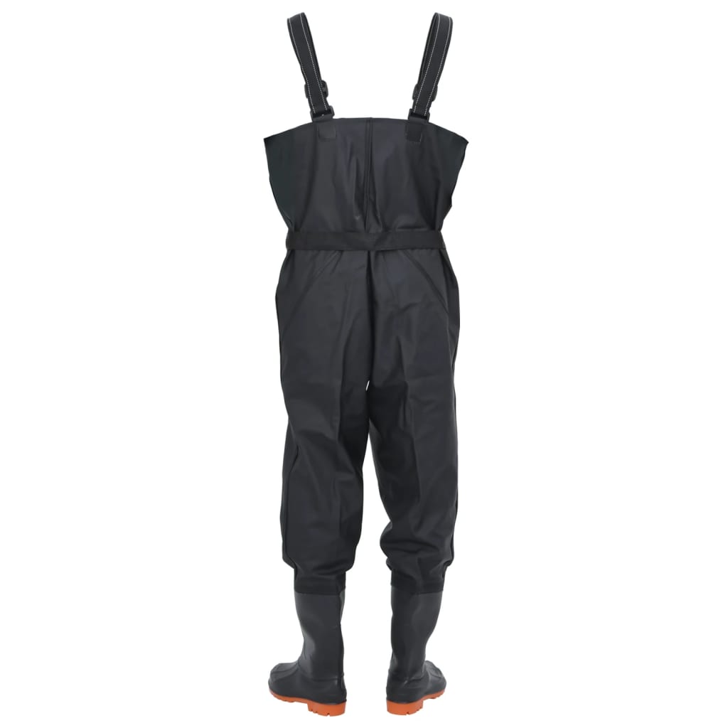 Wader Con Stivali E Cintura Nero Taglia 46