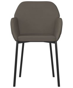 Sedie Da Pranzo 2 Pz Grigio Scuro In Velluto