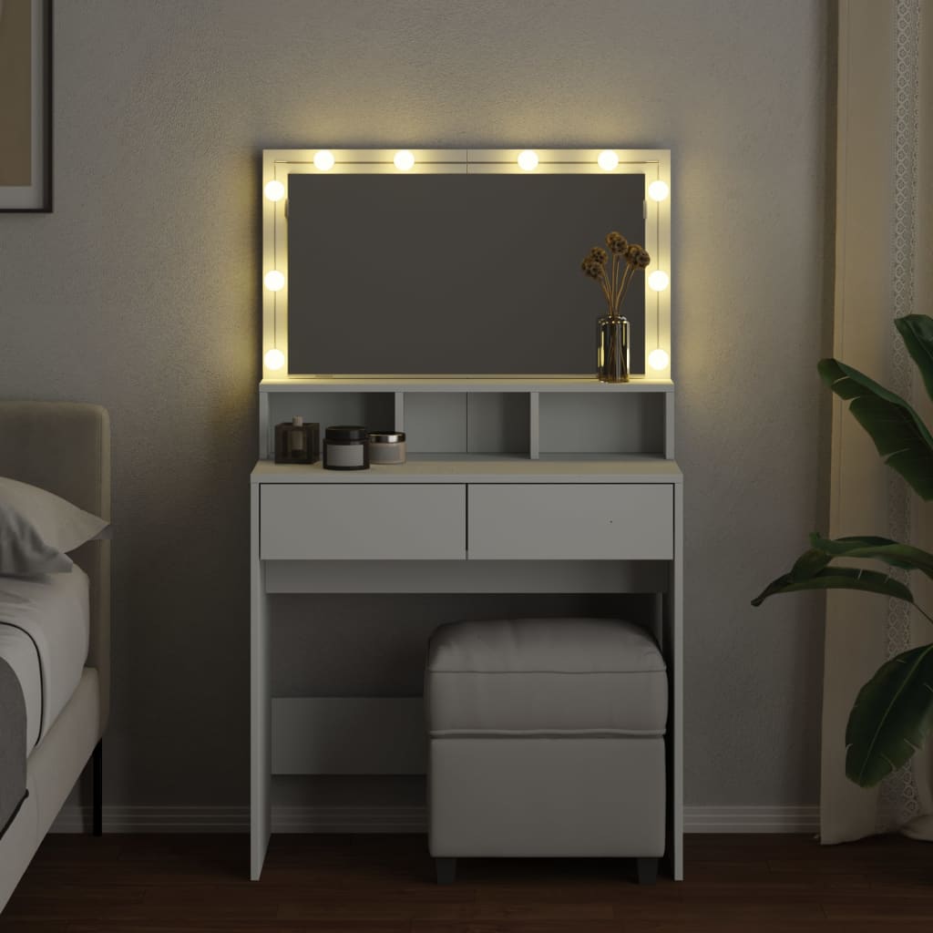 Toeletta Con Led Bianca 80x41x134,5 cm - Image 6