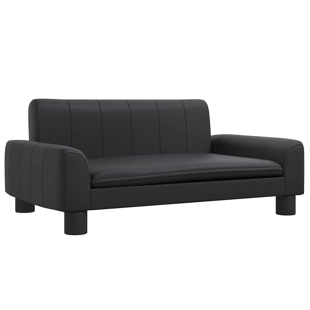 Lettino Per Cani Nero 70x45x30 Cm In Similpelle