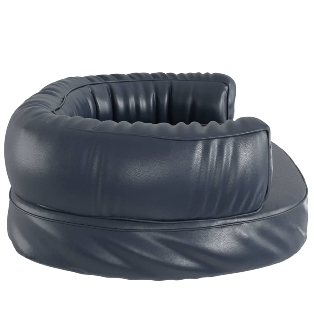 Letto Cani Ergonomico Gommapiuma Blu Scuro 75x53 Cm Similpelle