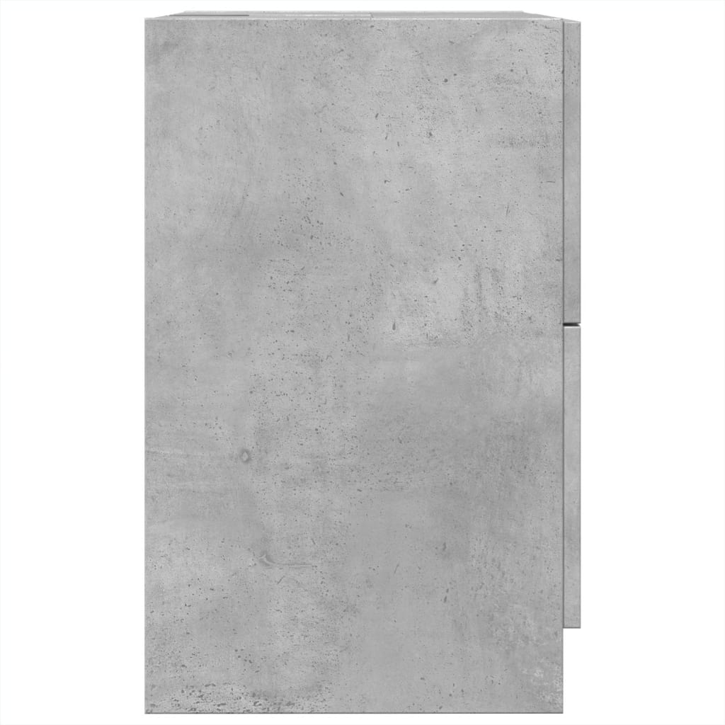 Mobile Lavabo Grigio Cemento 80x33x60 Cm In Legno Multistrato - Image 6