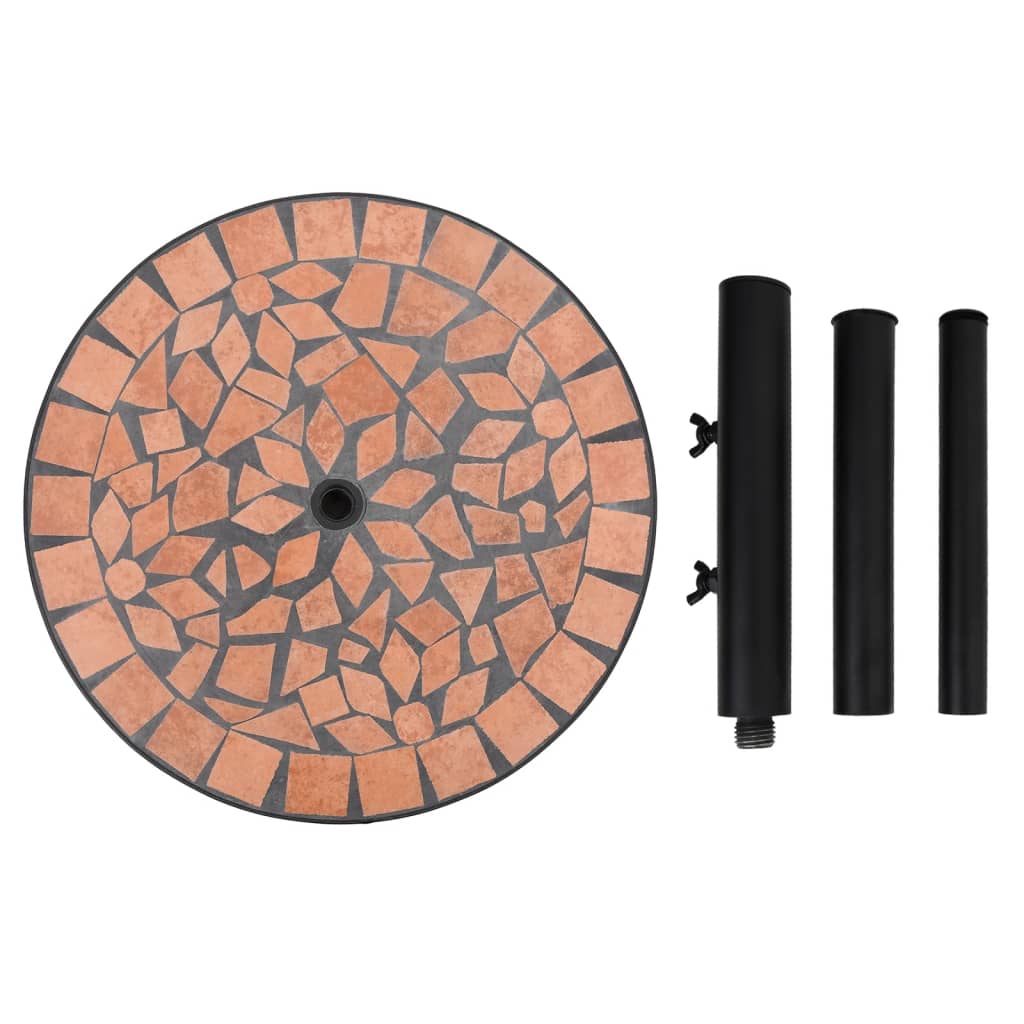 Base Per Ombrellone Terracotta Rotonda 12 kg