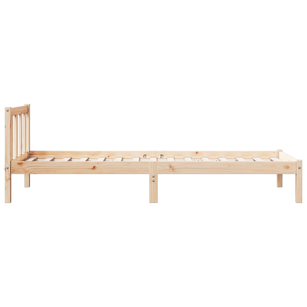 Letto Extra Lungo Senza Materasso 100x210 Cm In Legno Di Pino - Image 3