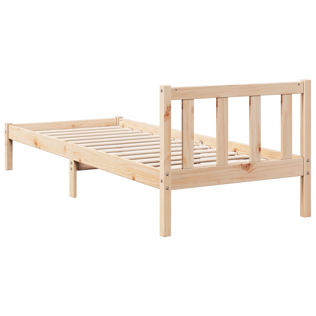 Letto Extra Lungo Senza Materasso 100x210 Cm In Legno Di Pino - Image 6