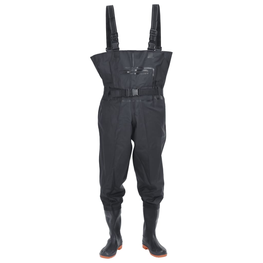 Wader Con Stivali E Cintura Nero Taglia 45