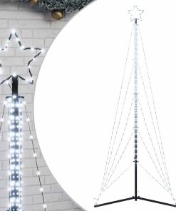 Albero Di Natale A Led 525 Led Bianco Freddo 302 cm