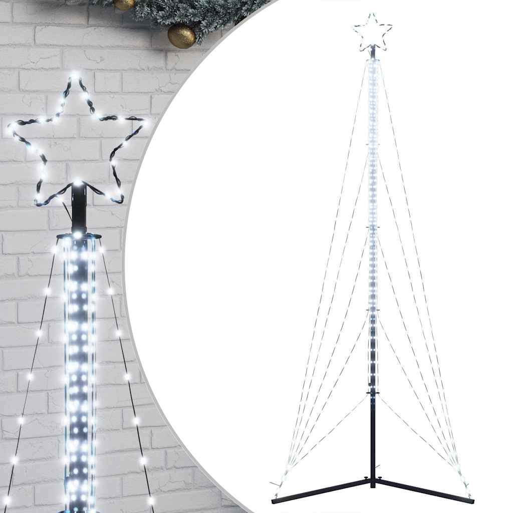 Albero Di Natale A Led 525 Led Bianco Freddo 302 cm