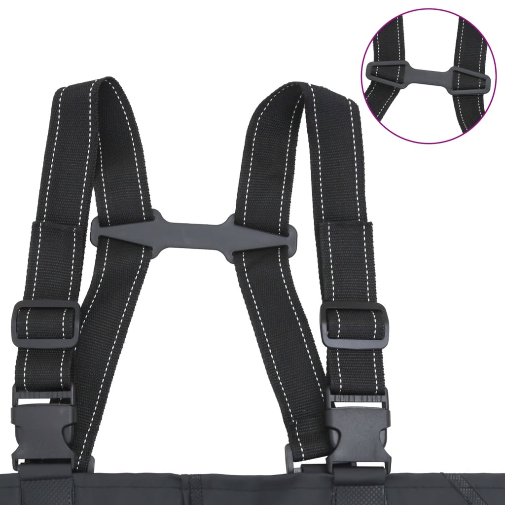 Wader Con Stivali E Cintura Nero Taglia 45 - Image 6