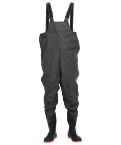 Wader Da Pesca Con Pettorina E Stivali Verde Scuro Taglia 45
