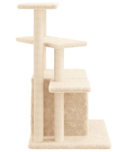 Albero Per Gatti Con Tiragraffi In Sisal Crema 83,5 cm