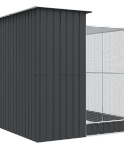 Voliera Con Estensione Argento 209x203x216 Cm In Acciaio