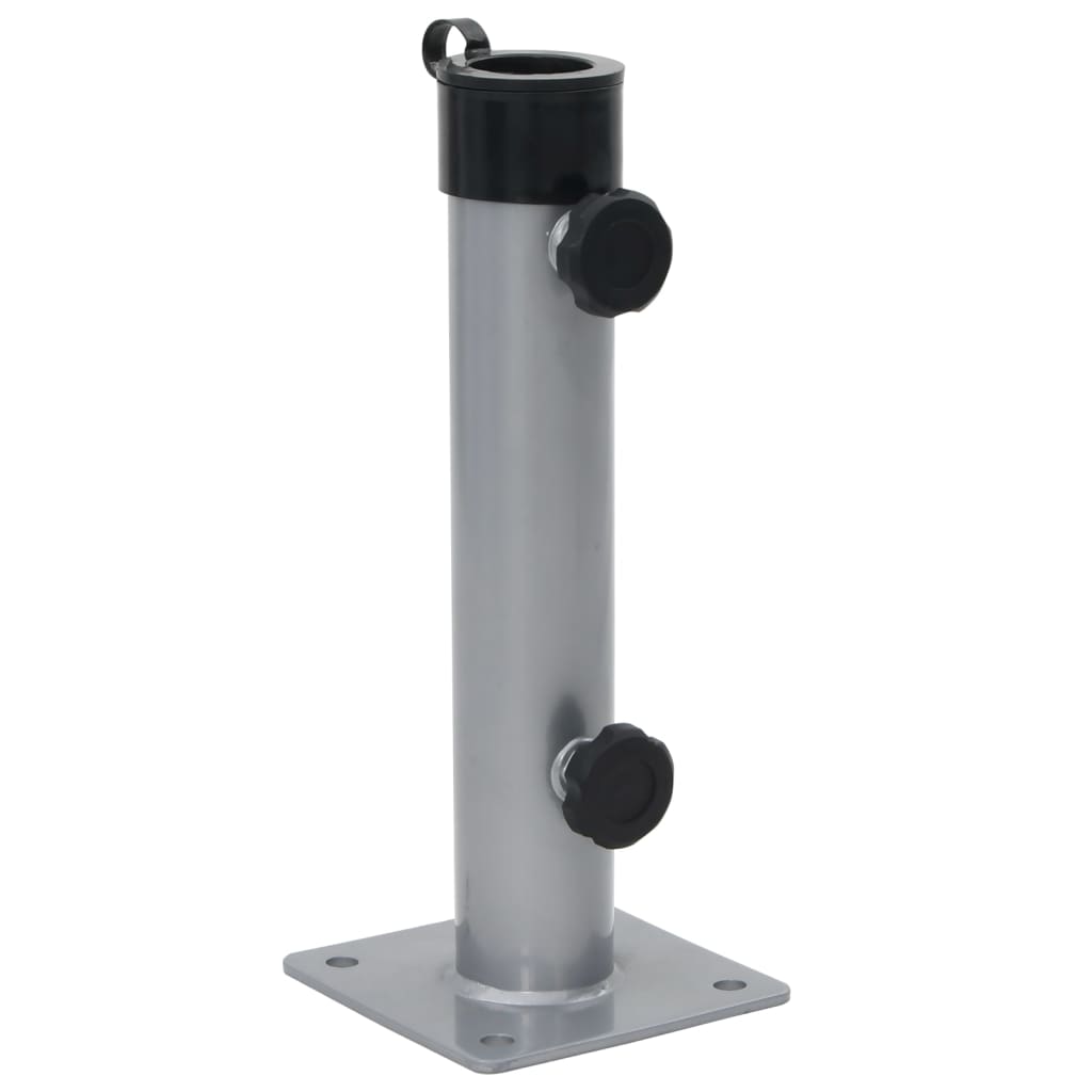 Base Per Ombrellone Per Palo Da Ø38/48 Mm Argento In Acciaio - Image 5