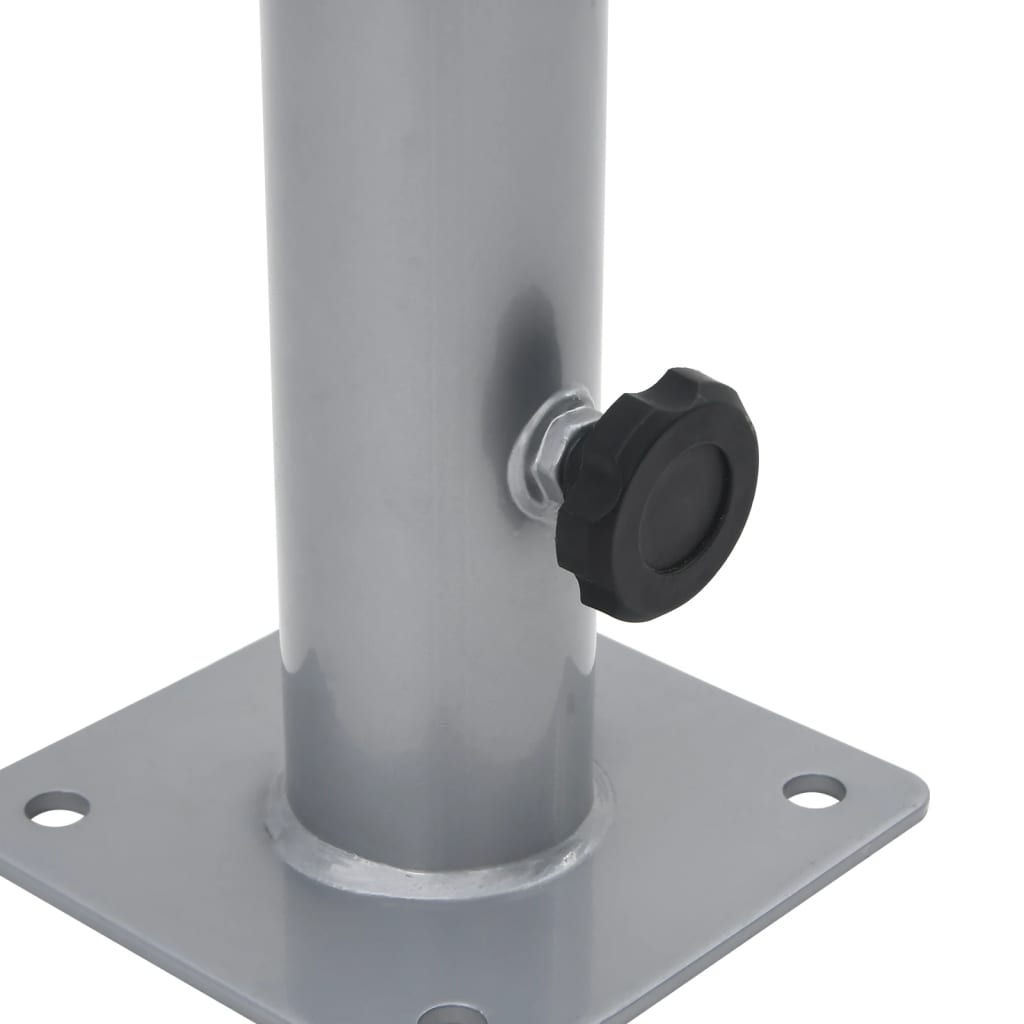 Base Per Ombrellone Per Palo Da Ø38/48 Mm Argento In Acciaio - Image 6