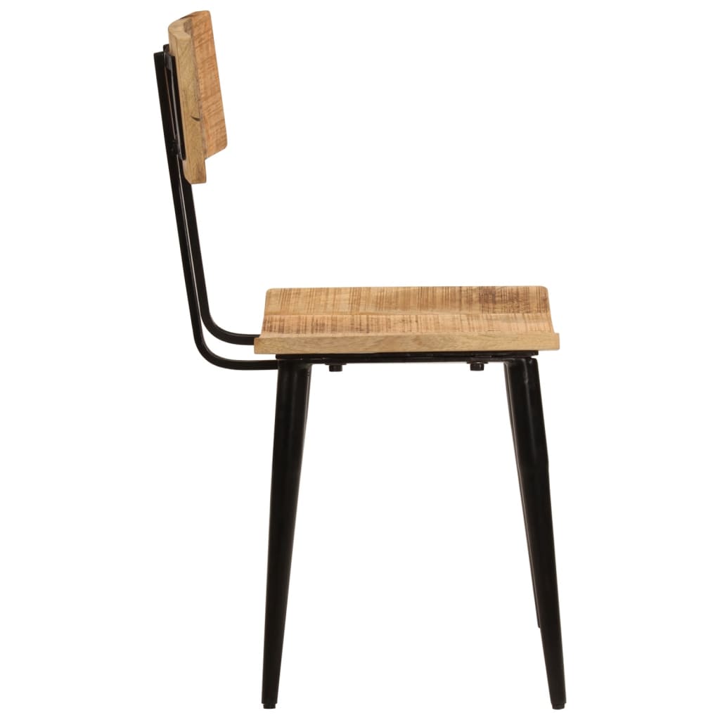 Sedie Da Pranzo 2 Pz 44x40x80 Cm Legno Massello Di Mango - Image 4