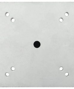 Base Per Ombrellone Interrata Argento 16x16x39,5 Cm Acciaio