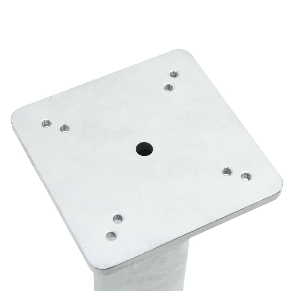 Base Per Ombrellone Interrata Argento 16x16x39,5 Cm Acciaio - Image 6