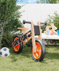 Bicicletta Senza Pedali Per Bambini Arancione Stampato