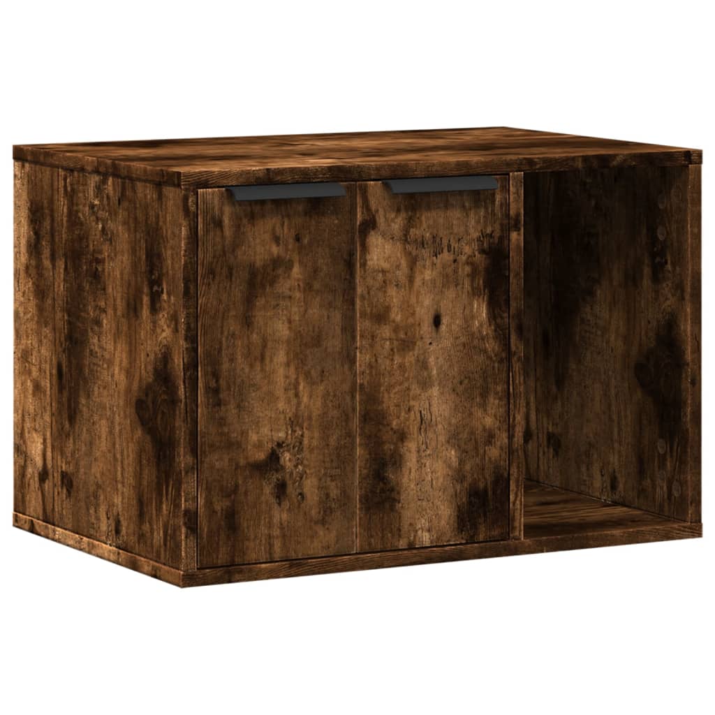 Recinto Lettiera Gatti Rovere Sonoma 60x40x40 Cm In Truciolato