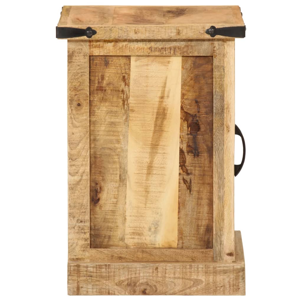 Comodino 40x35x50 Cm In Legno Massello Di Mango