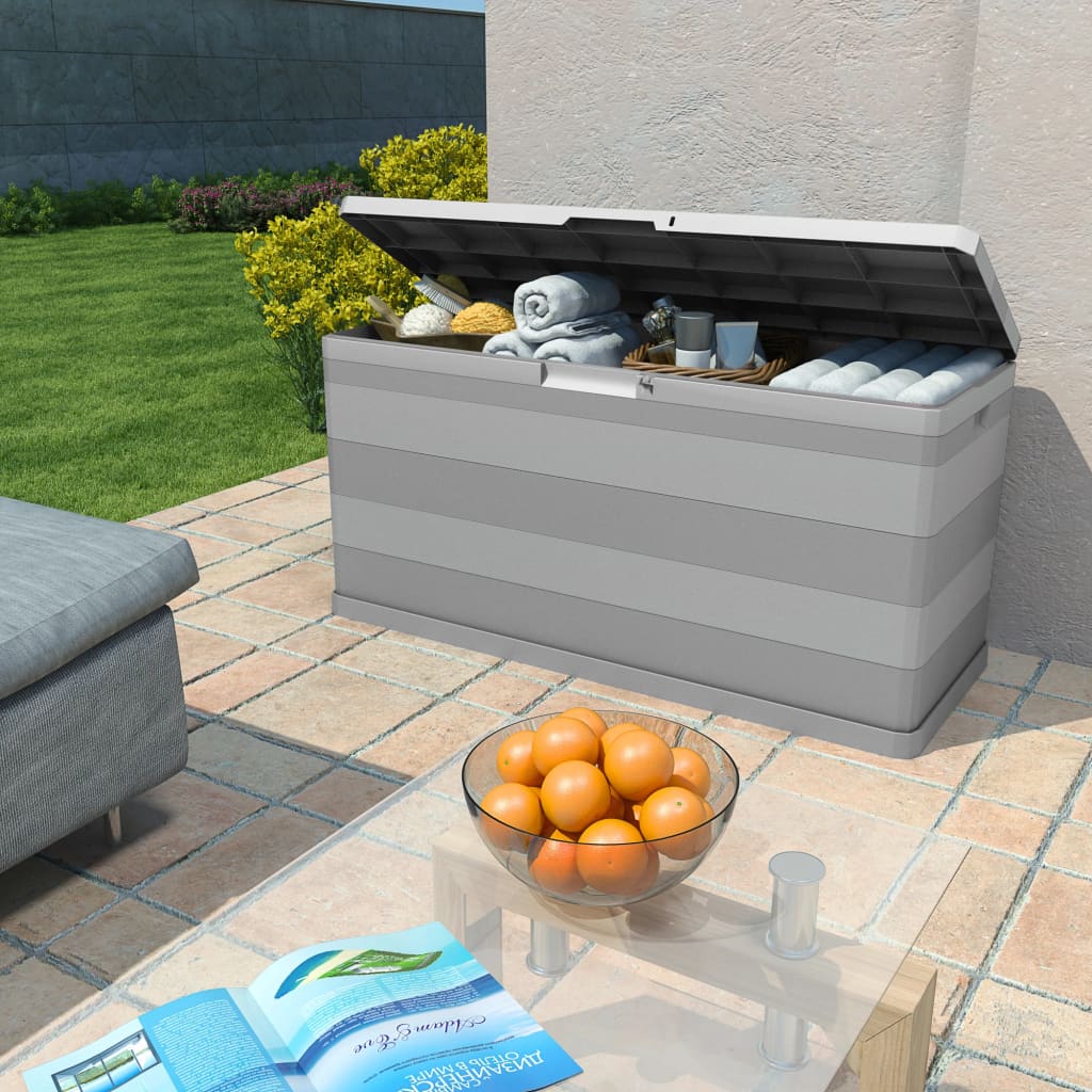 Baule Da Giardino Grigio 117x45x56 cm - Image 6