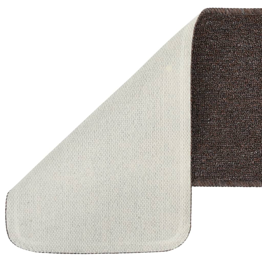 Tappetini Scale 15 Pz 60x25 Cm Marroni Antiscivolo Rettangolari