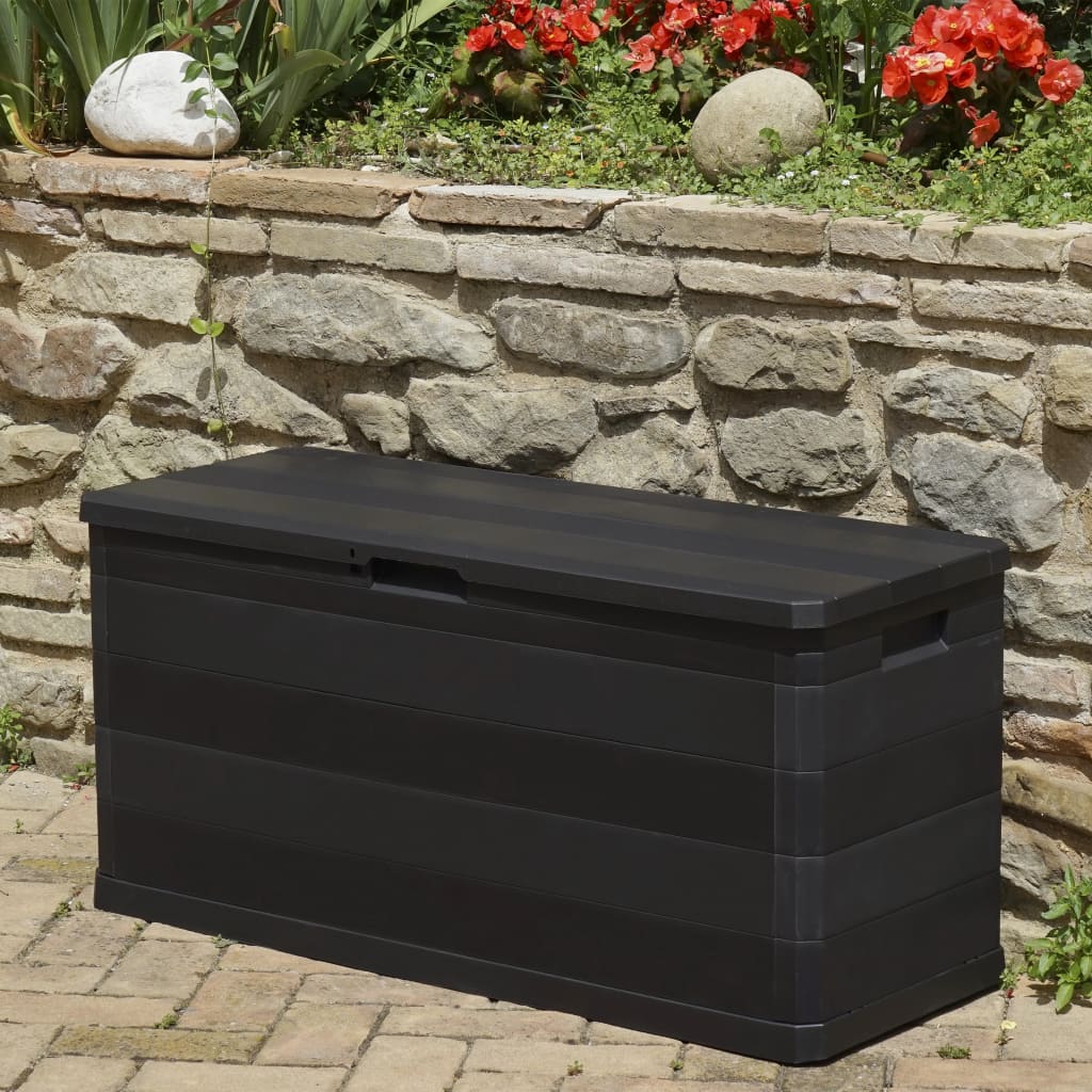 Baule Da Giardino Nero 117x45x56 cm - Image 6