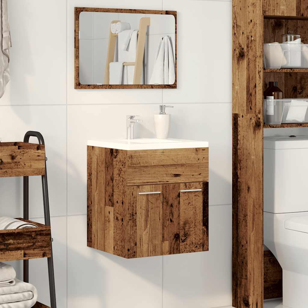 Mobile Da Bagno Legno Antico 41x38,5x46 Cm In Truciolato - Image 5