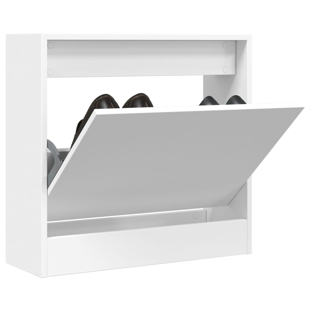Scarpiera Bianca 60x21x57 Cm In Legno Multistrato - Image 5