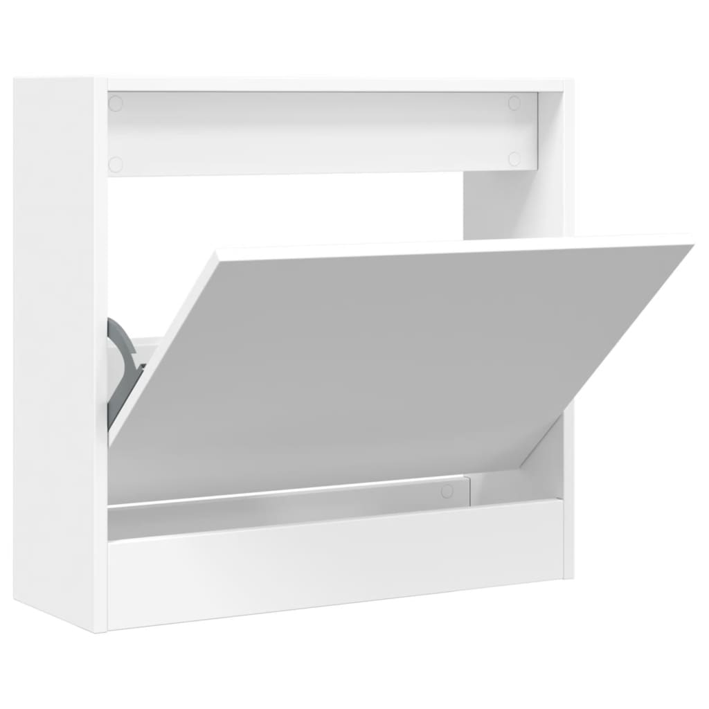 Scarpiera Bianca 60x21x57 Cm In Legno Multistrato - Image 3