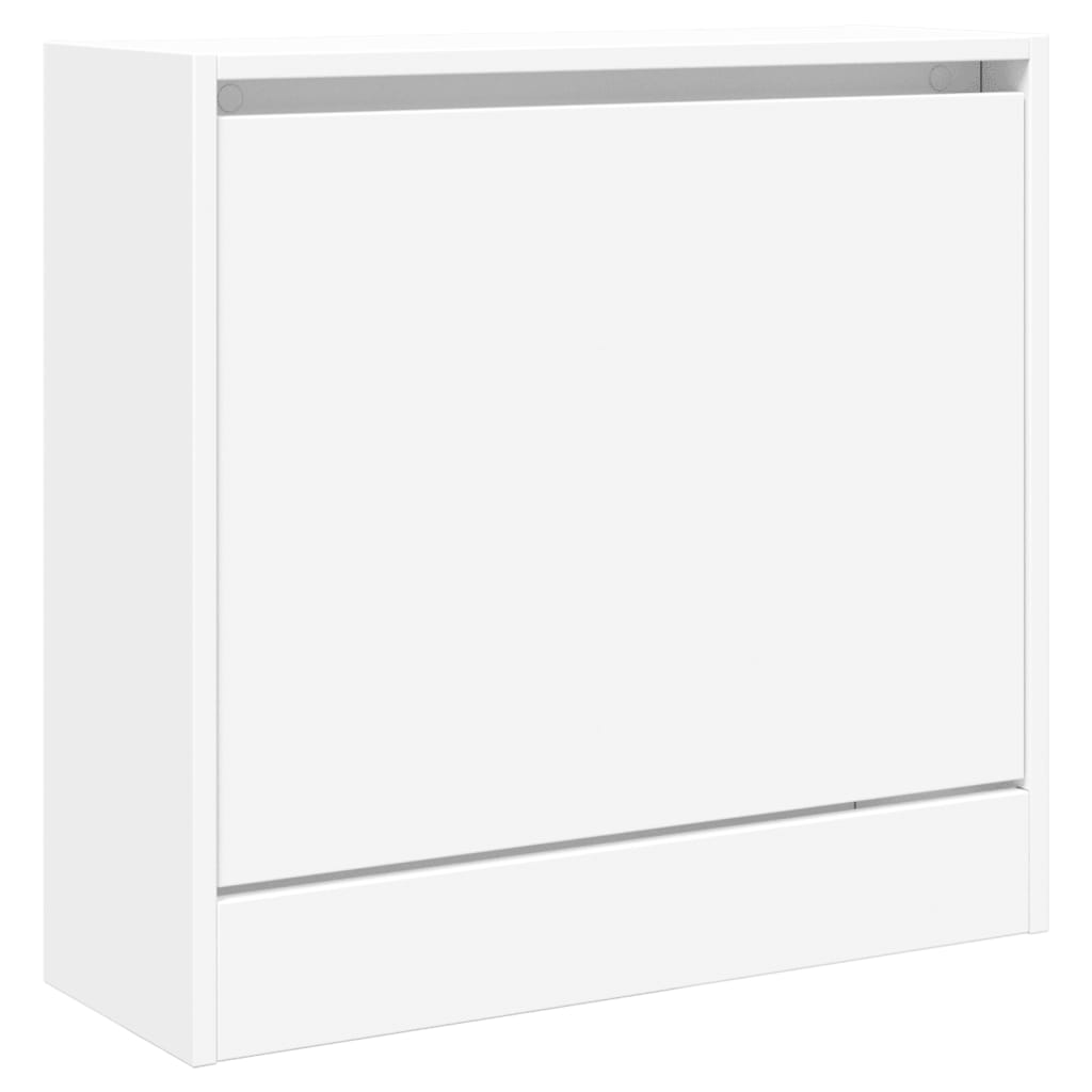 Scarpiera Bianca 60x21x57 Cm In Legno Multistrato