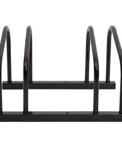 Portabici Per 2 Biciclette Acciaio Nero