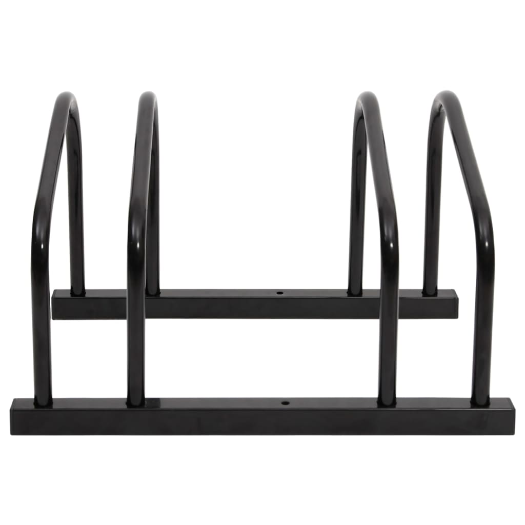 Portabici Per 2 Biciclette Acciaio Nero