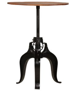 Tavolo Da Bar In Legno Massello Di Recupero 75x(76-110) cm
