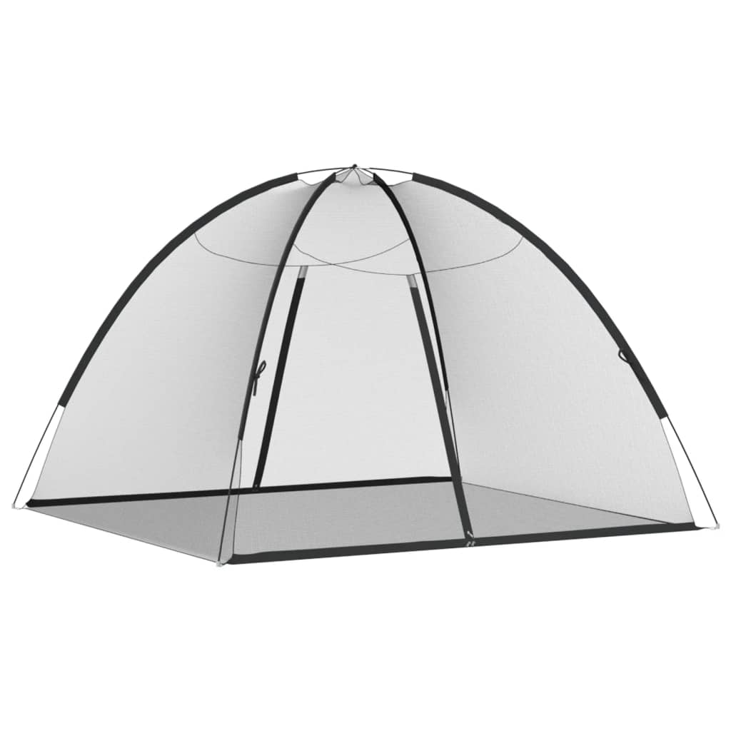 Zanzariera Mongolia Con Porte 220 Rete Nera 200x180x135 cm - Image 2