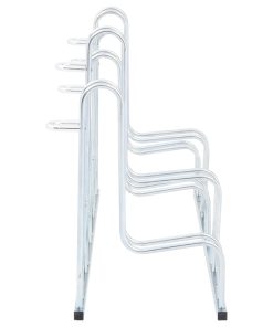 Supporto Per 5 Bici Da Pavimento Autoportante Acciaio Zincato