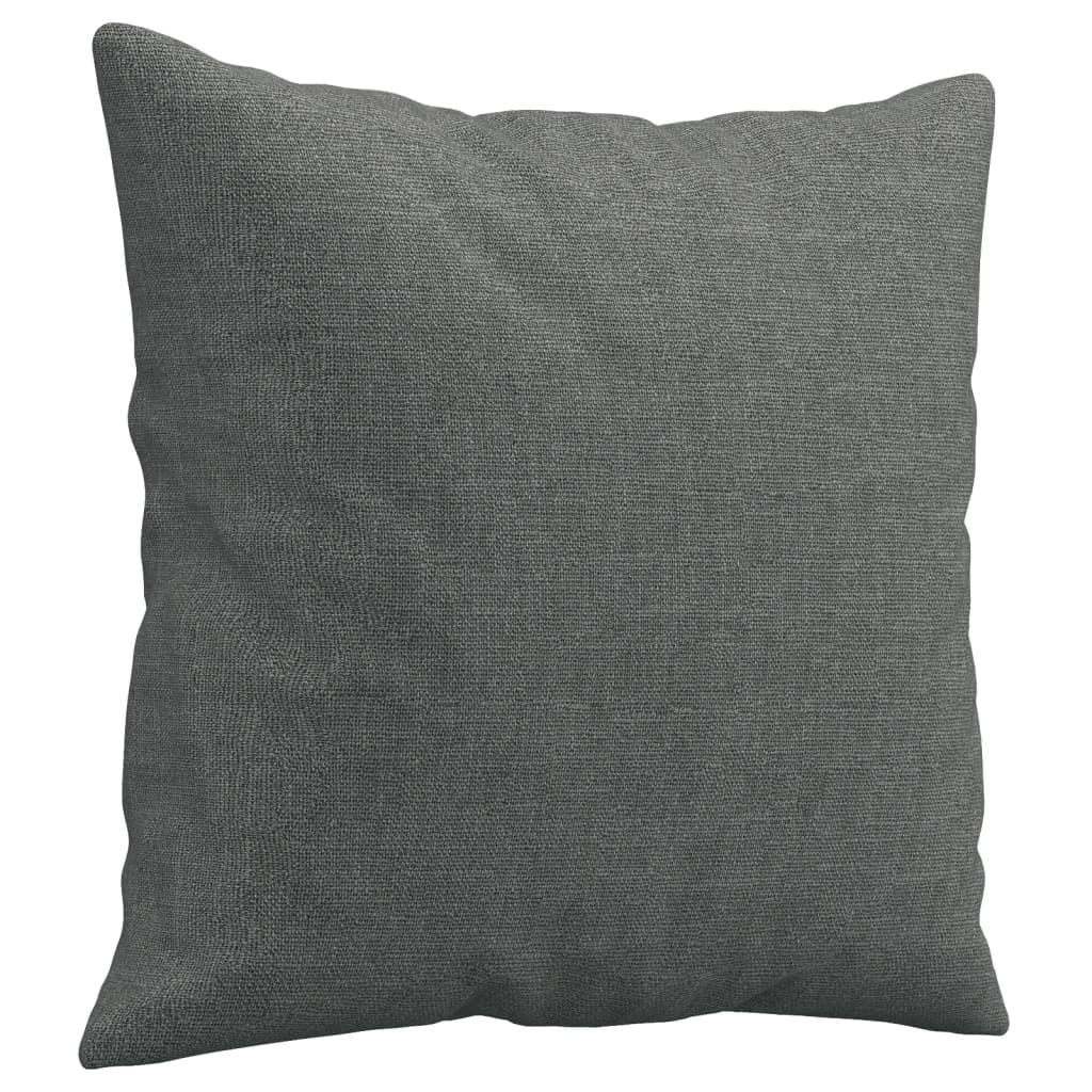 Set Di Divani 3 Pz Con Cuscini Grigio Scuro In Tessuto - Image 2