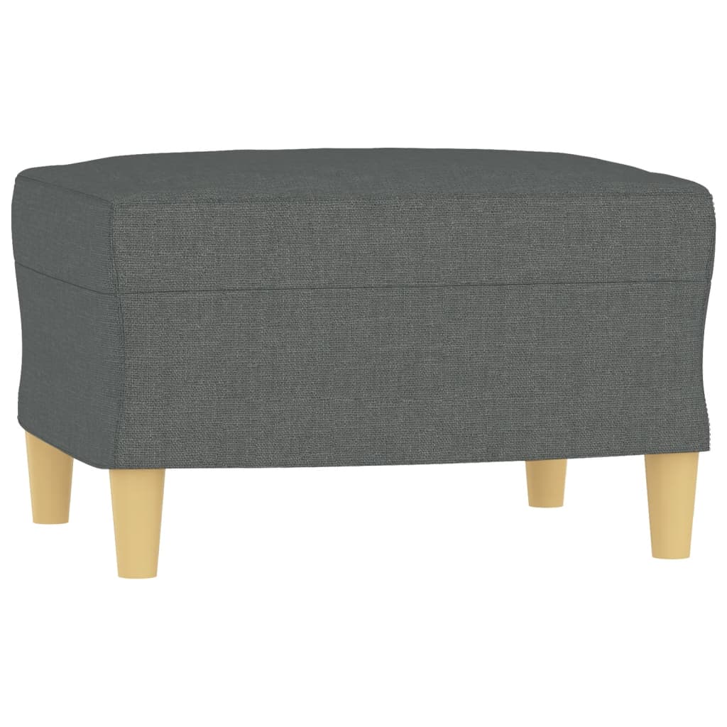 Set Di Divani 3 Pz Con Cuscini Grigio Scuro In Tessuto - Image 4