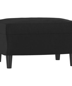 Set Di Divani 3 Pz Con Cuscini Nero In Similpelle