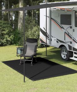 Tappeto Da Tenda 250x300 Cm Nero