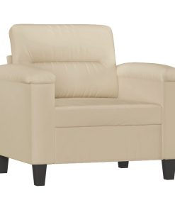 Poltrona Crema 60 Cm In Microfibra