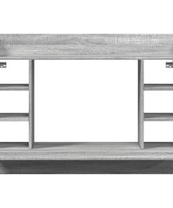 Scrivania A Parete Grigio Sonoma 105x48x75cm Legno Multistrato
